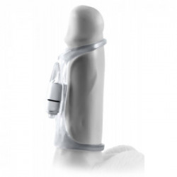 Fantasy X Tensions Vibrating Cock Sling - Guaina Fallica con Vibrazione, Splashproof, Impermeabile, Richiede Batterie