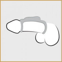 Fantasy X Tensions Vibrating Cock Sling - Guaina Fallica con Vibrazione, Splashproof, Impermeabile, Richiede Batterie