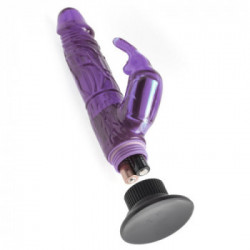 Wall Banger Wall Banger Deluxe Bunny - Vibratore Rabbit con Stimolazione del Clitoride, Ventosa, Richiede Batterie