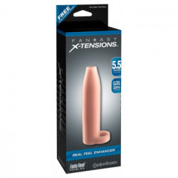Fantasy X Tensions Real Feel Enhancer - Guaina Fallica per Estensione del Pene, Impermeabile, Splashproof
