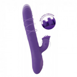 Sweet Smile Thrusting & Rotating - Vibratore Rabbit Punto G con Rotazione, Funzione Shock, Ricaricabile