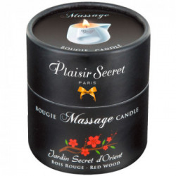 Plaisir Secrets - Candela per Massaggi 80 ML, Profumo Dolce , Legnoso