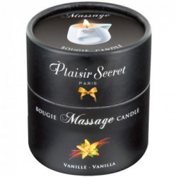Plaisir Secrets - Candela per Massaggi, 80 ML, Profumo di Vaniglia in Vaso Decorativo in Ceramica 