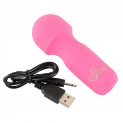 Sweet Smile Mini Wand - Massaggiatore Mini, 16 MOD di Vibrazione, Ricaricabile