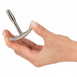 Penisplug - Plug per il Pene, Intensivo, Acciaio Inox, Punto Arrotondata, Lungo, 6,5 cm