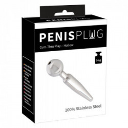 You2Toys - Plug per il Pene, Acciaio Inox, Color Argento, Forma Conica, Pallina di Arresto