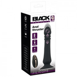 Black Velvets - Vibratore Anale, Stimolante, Testa Vibrante,Silicone, Lungo, Nero, 19.5 CM