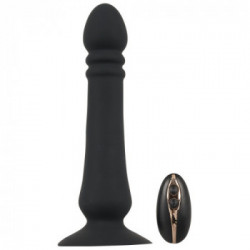 Black Velvets - Vibratore Anale, Stimolante, Testa Vibrante,Silicone, Lungo, Nero, 19.5 CM