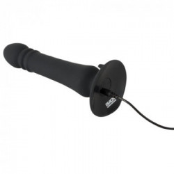 Black Velvets - Vibratore Anale, Stimolante, Testa Vibrante,Silicone, Lungo, Nero, 19.5 CM
