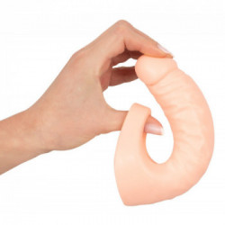 Realistixxx - Anello per il Pene con Dildo Realistico, Pene Aggiuntivo, Flessibile, Elastico, Lungo, 18 CM