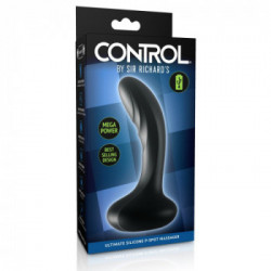 Sir Richard's Control - Vibratore Anale Punto P, Silicone, Nero, Ergonomico