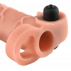 Fantasy - Guaina Fallica con Vibrazione, Anello Testicolare, Impermeabile, Stimolante