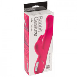 Vibe Couture Rabbit Gesture - Vibratore con Stimolazione del Clitoride Pink, Ricaricabile