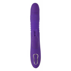 Sweet Smile Thrusting Pearl Triple - Vibratore con Stimolazione del Clitoride Purple, Rotante, Impermeabile, Ricaricabile