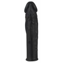 You2Toys - Guaina Fallica, Stimolante, Potenziante, Flessibile, Lungo, Nero, 20 CM
