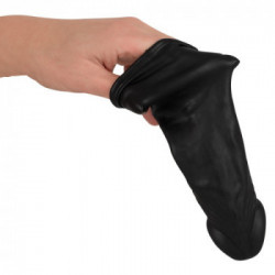 You2Toys - Guaina Fallica, Stimolante, Potenziante, Flessibile, Lungo, Nero, 20 CM