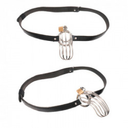 Fetish- Gabbia Metallica per il Pene, Astinenza Forzata, Acciao Inox, Serratura con Chiave