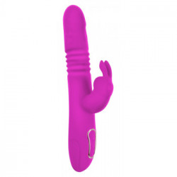 Sweet Smile Thrusting Pearl Rabbit - Vibratore con Stimolazione del Clitoride Pink, Rotante, Impermeabile, Ricaricabile