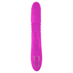 Sweet Smile Thrusting Pearl Rabbit - Vibratore con Stimolazione del Clitoride Pink, Rotante, Impermeabile, Ricaricabile