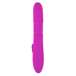 Sweet Smile Thrusting Pearl Rabbit - Vibratore con Stimolazione del Clitoride Pink, Rotante, Impermeabile, Ricaricabile