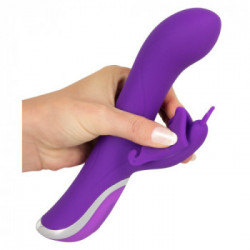 Sweet Smile Rechargeable Rotating - Vibratore con Stimolazione del Clitoride Violet, Circolare, Ricaricabile