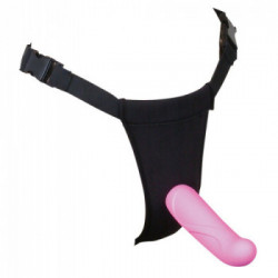Sweet Smile Switch - Strap On con Dildo in Silicone, Colore Rosa, 16 cm, Ø 3,7 cm