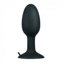 Backdoor Friend  - Plug Anale in Silicone, Nero, Sfera Stimolante, Tg Media