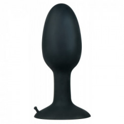 Backdoor Friend - Plug Anale in Silicone, Nero, Sfera Stimolante, Tg Large