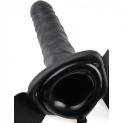 Fetish Fantasy Vibrating Hollow 8 - Strap On con Vibrazione, Dildo Realistico, Richiede Batterie