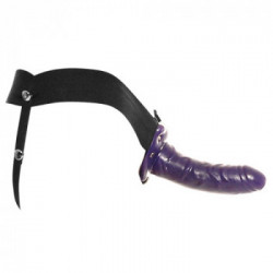 Fetish Fantasy For Him or Her Hollow - Strap On con Dildo Realistico, Viola, 15 cm, Ø 3,5 cm