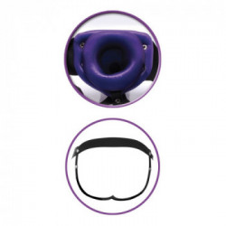 Fetish Fantasy For Him or Her Hollow - Strap On con Dildo Realistico, Viola, 15 cm, Ø 3,5 cm