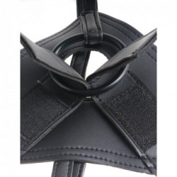 King Cock Strap - Strap On con Dildo Realistico, Silicone Simil Pelle Vera, Rosa, Lungo, 20 CM