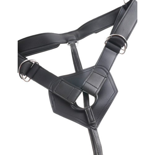 King Cock Uncut 7 On Harness - Strap On con...