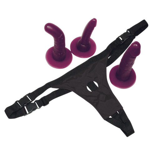 Bad Kitty - Set Strap On con 3 Dildo, Diverse...