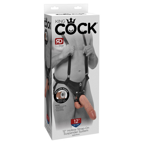 King Cock Hollow 12 Suspender - Strap On con...