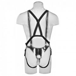 King Cock - Strap On con Dildo Realistico, Silicone Simil Pelle, Rosa