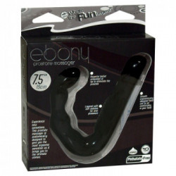 NMC Ebony - Vibratore per la Prostata, con Batterie, Ergonomico, Nero