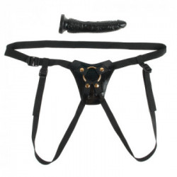 Fetish Fantasy Gold Designer - Strap On con Dildo Realistico, 19 cm, Ø 4,5 cm