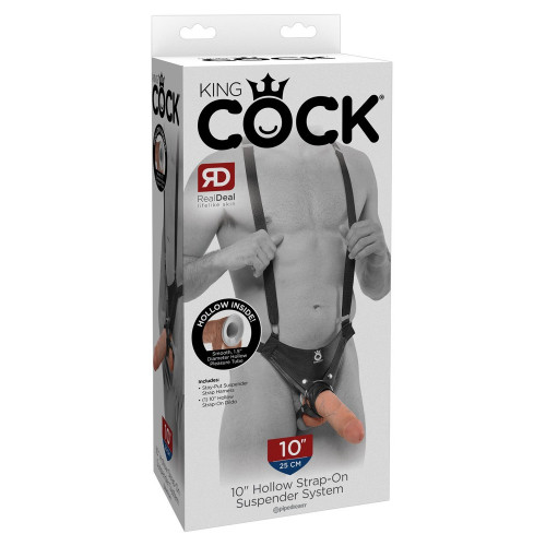 King Cock Hollow 10 Suspender - Strap On con...