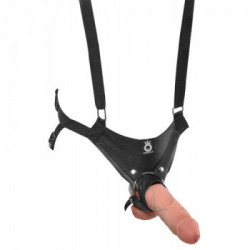 King Cock Hollow 10 Suspender - Strap On con Dildo Realistico