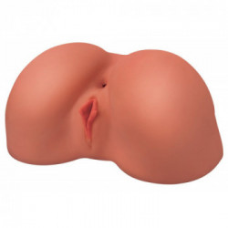 PDX Plus Perfect 10 Booty - Masturbatore a Torso, Carnagione Scura