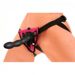 Fetish Fantasy Series - Strap On con Dildo Removibile, con Vibrobullet, Lungo, Nero, 18,4 CM