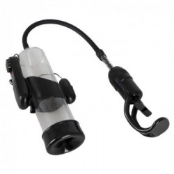 Mister Boner - Pompa per il Pene con Vibrazione, Trasparente, Vibrobullet, Lungo, 24 CM