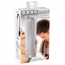Bang Bang - Pompa per il Pene, Valvola di Sicurezza, Trasparente, Potenziante, Lunga 20.2 CM
