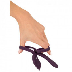 Couples Choice - Vibratore per Coppie, Remote Control, Usb Charger Incluso, Anello Pene e Testicoli, Viola