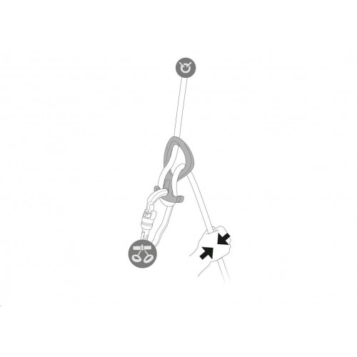Petzl D005BA00 PIRANA CLUB Verde - Discensore...