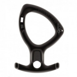 Petzl D005BA01 PIRANA CLUB Nero - Discensore con sistema frenante modulabile per il torrentismo