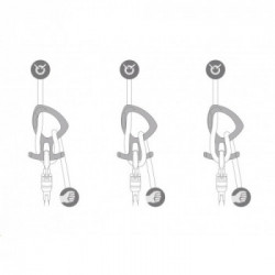 Petzl D005BA01 PIRANA CLUB Nero - Discensore con sistema frenante modulabile per il torrentismo