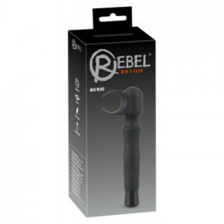  Rebel Men's - Massaggiatore con Pinze, Vibratore, Nero, Silicone