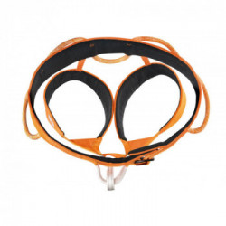 Petzl C036BA01 HIRUNDOS Taglia S Arancione - Imbracatura d’arrampicata leggera e confortevole per la performance in